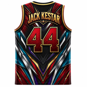 Fabrication de maillots de basket-ball personnalisés, production d'uniformes d'équipe brodés, exportateur de maillots de match professionnels - Product Image 2