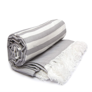 Serviettes de piscine de luxe pour hôtels, 250 GSM, super douces et absorbantes, serviettes de plage personnalisées, fournisseur en gros OEM - Product Image 1