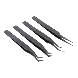 Pinzas para Cejas Laah con Logotipo Personalizado Gratuito, Pinzas de Volumen de 90 Grados, Pinzas para Extensión de Pestañas con Punta de Fibra, Pinzas para Pestañas - Product Image 6