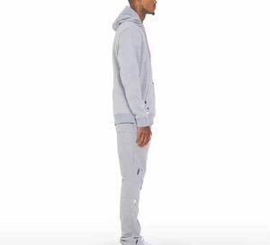 Ensemble survêtement streetwear personnalisé de haute qualité, 100 % coton, coupe oversize, avec pantalon de jogging et sweat à capuche vierges pour hommes – Fabricant - Product Image 4