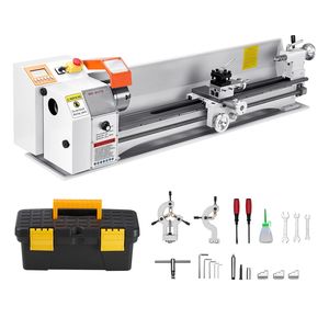 Tornio da banco di precisione 1250W brushless per metalli, 8.7 x 39 pollici, avanzamento automatico, 0-2500 RPM, per metallurgia - Product Image 1