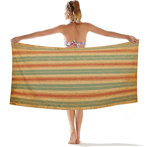 ผ้าขนหนูชายหาดน้ำหนักเบาสำหรับกิจกรรมกลางแจ้ง ผ้าขนหนูชายหาดนุ่ม ดูดซับได้ดี ผ้าที่ให้ความสบายสูง - Product Image 6