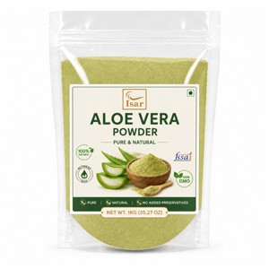 Poudre d'aloe vera 100% pure en gros, poudre de feuilles d'aloe barbadensis de qualité cosmétique supérieure pour les soins de la peau et des cheveux - Product Image 1