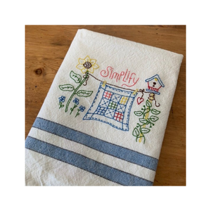 Luxury H Letter Embroidered Cotton Tea Towel 40x60 Cm 280 GSM Absorbent Quick Dry Fabric ISO 9001 Durable <b>Kitchen</b> Cleaning Use - Product Image 4