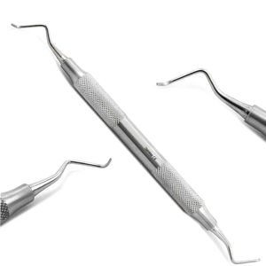 Juego de Curetas Columbia Reutilizables de Acero Inoxidable para Higienista Dental, 3 Piezas, Instrumentos Quirúrgicos Periodontales con Empuñadura Ergonómica, CE - Product Image 3