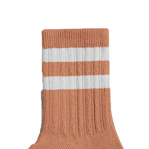 Harry Johnson Production Crew <b>Socks</b> Striped <b>Orange</b> with White Bands Breathable Knitted for Adults Casual Wear - Product Image 2