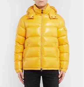 Manteau d'hiver isolé coupe-vent épais à col montant, plusieurs poches, doudoune matelassée pour l'extérieur avec broderie - Product Image 1