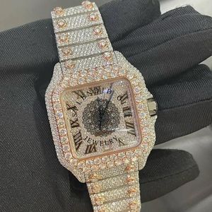 Reloj de Lujo Splendid Gill con Diamantes, Caja de Acero Inoxidable, Movimiento de Cuarzo ETA Analógico, Esfera con Números Romanos y Cristal de Zafiro - Product Image 5