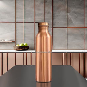 Top Quality Copper <b>Water</b> <b>Bottles</b> <b>Metal</b> Pure and Handmade Hammered Copper <b>Water</b> <b>Bottle</b> Available at Wholesale Prices - Product Image 1