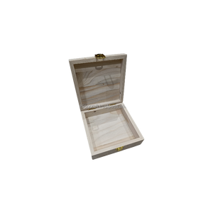 Boîte carrée en bois écologique pour la décoration de la maison, les cadeaux d'affaires et les mariages - Product Image 3