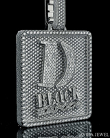 Collier Pendentif de Luxe en Or Massif 10K de Qualité Supérieure avec Diamants Naturels, Bijoux Artisanaux Glacés, Élégant, Unisexe, Anniversaire
