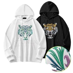 Sweat-shirt à capuche surdimensionné avec motif brodé Offre Spéciale homme Streetwear Hip Hop Sweat à capuche brodé personnalisé - Product Image 1