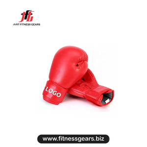 Gants d'entraînement de kick-boxing pour adultes en cuir PU avec impression de logo personnalisé, design personnalisé, unisexe, légers, sangle de poignet réglable, crochet - Product Image 2