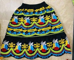 High Quality Cotton Hawaiian Prints Women's Skirts New Style Embroidery Hawaiian Wear Breathable Manufactured in Pakistan - Product Image 4