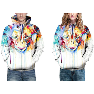 Sweat-shirt à capuche décontracté pour homme, de haute qualité, personnalisé, pour l'hiver, coupe classique, broderie numérique, 100% polyester polaire - Product Image 3
