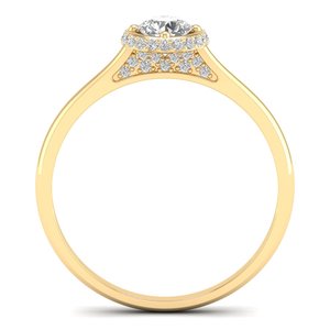 REYES – bague en argent Sterling 925 de qualité supérieure, certifiée GRA, coupe ronde, Moissanite, pour femmes, cadeau de mariage original, bijoux fins - Product Image 3