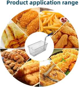 Panier de friteuse robuste à poignée antidérapante pour frites, poisson et saucisses, idéal pour les cuisines commerciales et les restaurants - Vente en gros - Product Image 3