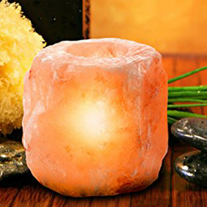 Lámpara de Sal del Himalaya Artesanal Premium, Iluminación Ambiental Relajante, Portavelas, Cristal Natural Duradero para el Hogar - Product Image 3