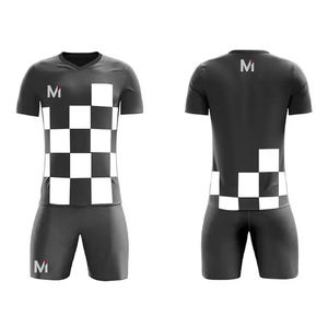 Conjunto de Uniforme de Fútbol Personalizado Premium, Camiseta y Pantalones Cortos Transpirables con Impresión por Transferencia de Calor, Kit Profesional para Equipos, OEM, Tallas Grandes - Product Image 6