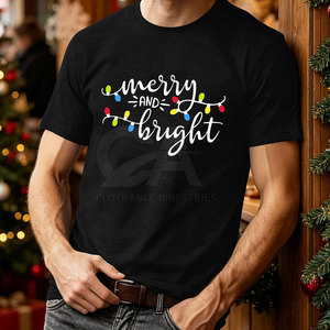 Lightweight <b>Christmas</b> Printed <b>T</b>-<b>Shirt</b> With Breathable Fabric And Relaxed Fit <b>For</b> Holiday Celebrations <b>Christmas</b> Printed <b>T</b>-<b>Shirt</b> - Product Image 6