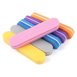Lima de Uñas de Esponja Rosa de Doble Cara OME, 17.8 cm, Herramienta de Cuidado de Uñas Mini Reutilizable con Diseño de Zebra, Grano 180 - Product Image 4