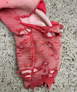 HG2000 OEM Vintage Y2K desgastado Zip-Up ácido lavado sudaderas con capucha de gran tamaño Streetwear doble cremallera parche bordado invierno sol desteñido - Product Image 2