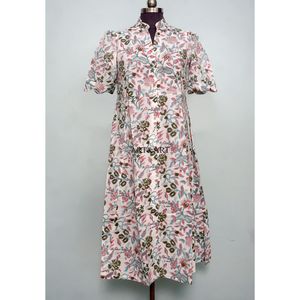 Vestido Casual de Verano para Mujer, de Algodón Premium, Suave, Dulce, Ecológico, de Longitud Midi, Diseño Occidental, Corte en A - Product Image 3