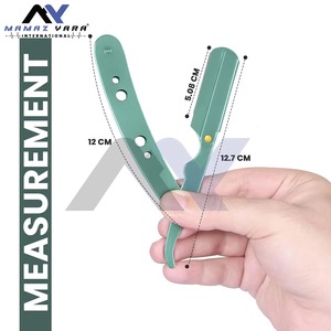 Professional Wholesale Custom Logo 100 Percent Stainless Steel Safety <b>Razor</b> Mint Color Barber Grooming <b>Razor</b> <b>for</b> <b>Men</b> Premium - Product Image 3