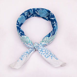 คอลเลคชั่นฤดูร้อนสไตล์โบฮีเมียนสุดหรู ผ้าพันคอ/ผ้าคลุมไหล่ทำมือจากผ้าฝ้ายระบายอากาศได้ดี เป็นมิตรต่อสิ่งแวดล้อม ลายพิมพ์หลากหลาย สไตล์อินเดีย - Product Image 5