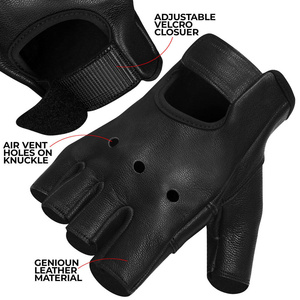 High Quality Sheep Grain Leather Wheel Chair Gloves Non-Slip Breathable Abrasion Heat Resistant Soft Comfortable Gym Sports - Product Image 3