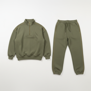 Conjunto Deportivo de Algodón 100% Unisex, Chándal Informal con Logotipo Personalizado, Suministro al por Mayor - Product Image 4