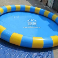 THUY LINH Aufblasbarer 3mm Dicker PVC Runder Blauer Kinder-Schwimmpool Tragbar Wasserdicht 6,5kg Reparaturset für Gewerbliche Nutzung