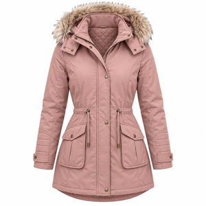 Abrigo Parka Casual Cómodo para Mujer, Abrigo Cálido con Capucha y Relleno de Algodón, Chaqueta Deportiva Casual de Talla Grande al por Mayor - Product Image 6