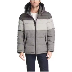 Unisex <b>Winter</b> Puffer <b>Jackets</b> Stand Detachable Hood Custom Logo Nylon Shell Thick Warm <b>Waterproof</b> Reversible Outdoor <b>Jackets</b> - Product Image 4