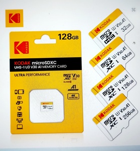 Carte mémoire Micro TF KODAK 16 Go 32 Go 64 Go 128 Go 256 Go U3 V30 4K Full HD pour téléphone/caméra de sécurité/caméra embarquée - Product Image 1