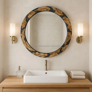 Espejo de pared de resina duradera más vendido, perfecto para tocador de baño o estación de maquillaje, disponible a precio de exportación - Product Image 5