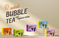 Siap Minum Teh Susu Bubble Rasa Gula Merah Instan Taiwan dalam Kemasan Kotak