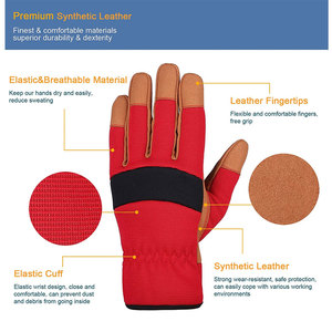 Gants de travail de sécurité en cuir durables de haute qualité à prix abordable, antidérapants, respirants, sans latex, sans poudre, stériles - Product Image 2