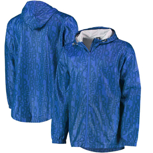 Custom Men's Plus Size Casual Windbreaker Jacket Custom Polyester with Hooded Collar and Zipper Closure Waterproof - Product Image 4