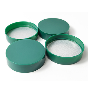Bocaux en plastique PP à large ouverture Pavico, vert foncé, avec bouchons à vis, logo/couleur personnalisés, 47 mm, anti-déversement, qualité alimentaire, bouteille colorée - Product Image 5