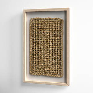 DreamCraft Farmhouse Arte de la pared enmarcado de madera rústica abstracta Decoración de Vietnam - Product Image 5