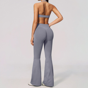 Conjunto Deportivo de 5 Piezas para Mujer: Sujetador Deportivo Sexy con Relleno, Leggings de Control de Abdomen, Ropa Deportiva sin Costuras - Product Image 3