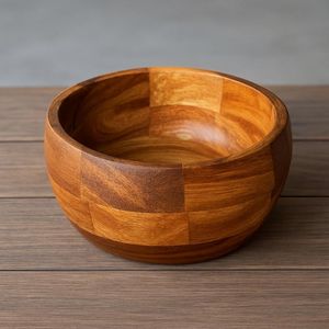 Bols en bois pour la cuisine, la table à manger, servir des collations, des fruits et accessoires décoratifs pour la maison, style Wabi Sabi - Product Image 3