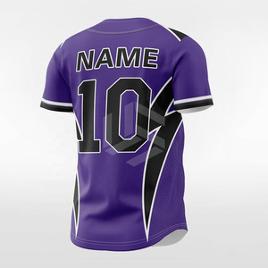 Sublimation Print Team Name Number Quick-Dry <b>Hip</b> Hop Sportswear Men Personalized Custom Baseball Jersey - Product Image 5