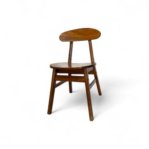 Chaise de salle à manger contemporaine élégante en bois massif avec accent en rotin Design naturel pour bureau à domicile salon meubles de cuisine - Product Image 4