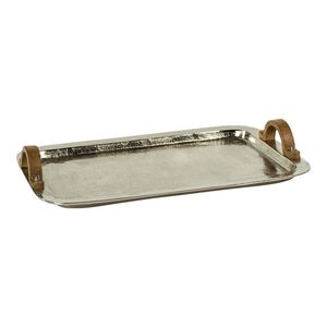 Bandeja de Servicio de Aluminio Fundido de Diseño con Forma Única para Decoración de Hogar de Lujo y Aplicaciones de Servicio - Product Image 1