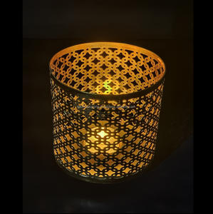 Portavelas votivo de Color dorado de diseño maravilloso, portavelas votivo de luz de té para Navidad y decoración del hogar, el mejor precio hecho a mano - Product Image 5