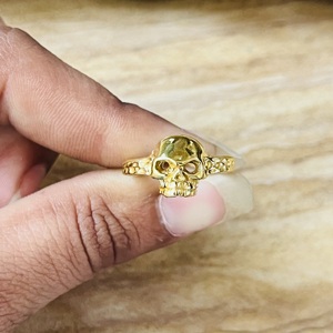 Unique Design Owl <b>Ring</b> Amethyst Owl <b>Ring</b> Gothic Brass <b>Ring</b> For Men 18k Gold Plated <b>Chunky</b> Animal Punk Biker <b>Ring</b> Wholesale/OEM - Product Image 4