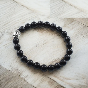 High Quality Black Tourmaline Beads Buddha Bracelet Romantic Gift Fashion Charm Jewelry <b>for</b> <b>Men</b> Women Energy Meditation - Product Image 5