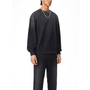 Sweat-shirt pour homme de haute qualité, personnalisé, en coton lourd 100% French Terry, sweat-shirt surdimensionné, impression personnalisée - Product Image 2